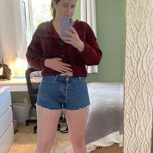 denim shorts
